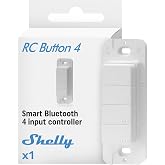 Shelly BLU RC D&uuml;ğmesi 4 | Akıllı Bluetooth 4 D&uuml;ğmeli Uzaktan Kumanda | Ev Otomasyonu | iOS Android Uygulaması | &Ccedil;oklu Tıklama
