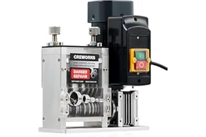 CREWORKS 1,5mm-25mm Machine de Dénuder Câbles Électriques 180W Dénudeur de Fil, Machine Électrique à Dénuder Fil Électrique pour Récupération de Cuivre