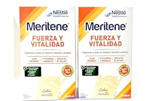 QUORX (395715) Compatible con Meritene Vainilla Fuerza y Vitalidad| Sabor Vainilla 15 sobres.- Pack 2Un.(total 30 sobres)