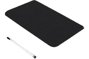 DAGORD Tapis Machine à Cafe Plateau Coulissant pour Cafetière Petit Tapis Antidérapant pour Machine à Café Tapis Coulissant pour Robot de Cuisine Mélangeur Appareil de Cuisine - Noir