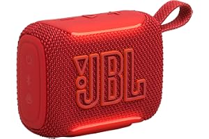 Go 5, Ultraportabel Bluetooth-Högtalare, Röd | Stort JBL Pro-Ljud och Punchy Bass, AirTouch-Parning, Vattentät Design och
