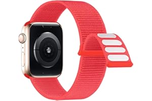 Lobnhot Nylon Armband kompatibel mit Apple Watch Armband 44mm 40mm 38mm 42mm 41mm 45mm, Verstellbares Sport Armband kompatibel für iWatch Series 7 SE 6 5 4 3 2 1