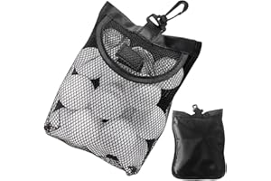 Sollee Bolsa de malla para pelotas de golf,Bolsa de red para soporte de pelotas de golf | Bolsa de almacenamiento con soporte para 18 bolas - Bolsas de malla de golf, bolsa de red deportiva, bolsas de