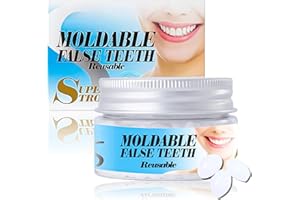 AURAANGE Temporary Tooth Filling, Denture Restoration Kit, Moldable False Teeth for Fixing, Tooth Restoration Denture Beads, Filling Missing Broken Dental Replacement