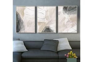 PYNVDD Poster su tela, arte moderna e minimalista astratta, set di poster bohémien, decorazione da parete geometrica, senza cornice (immagine-7,50 x 70 cm*3)…