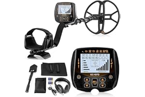 Hazlewolke 33CM Metal Detector professionale con bobina di ricerca impermeabile a doppia D di grandi dimensioni da 33CM, alta sensibilità, rivelatore d'oro con display LCD retroilluminato