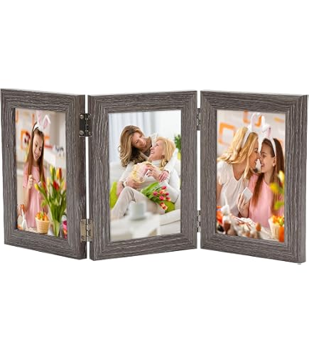 3 Cornici Per Foto 13x18 Cm – Set Shabby Chic Effetto Antico, Argento E Nero, Da Tavolo