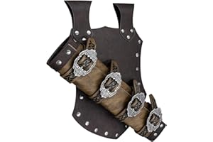 Thajaling Grenouille d'épée médiévale en Faux Cuir, étui d'épée Renaissance, étui de dague Ajustable de Chevalier, LARP Guerrier Pirate Cosplay