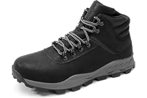 Ahico Bottes Randonnée Homme Bottines Chaussure de Montante Marche Boots Moto Chaussures D'extérieur Légères et Antidérapantes