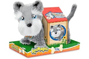 Goliath - ANIMAGIC - Perrito Tilly el Terrier - Peluche Interactiva - Juguete Electrónico Divertido - Camina, Ladra y Mueve la Cola - Para Niños a Partir de 2 Años - Pilas Incluidas