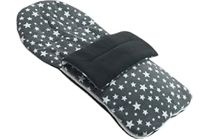 FOR YOUR LITTLE ONE Fleece Footmuff Compatible with Joie Nitro - Grey Star