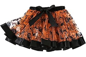 Yealoo Falda Tutu Halloween para Niñas Vestido de Ballet Disfraz de Arco Iris para Niñas Pequeñas, Disfraz de Danza, Conjunto de Falda Tutú para Niñas