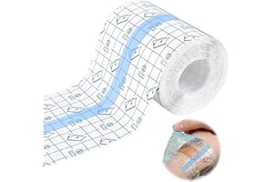 SEASBOES Wodoszczelny, przezroczysty bandaż, 10 cm x 10 m, plaster pod prysznic, wodoodporny bandaż, tatuaż wodoodporny bandaż samoprzylepny, przezroczysta folia poliuretanowa, nakładka chroniąca skórę do