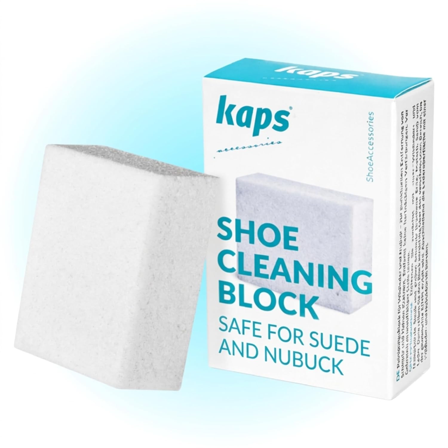 Kaps Gum voor nubuckleer en suède, verwijdert vlekken, gum voor schoenen, autostoelen, leren bekleding en accessoires, voor alle kleuren, Eén maat, Voor alle kleuren | Reiniger voor suède en nubuck, suède steen, droog en vrij van chemicaliën, tassen, kussens, autostoelen