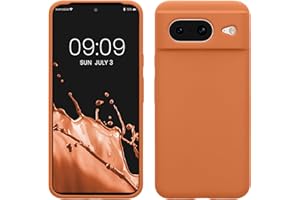 kwmobile Carcasa Compatible con Google Pixel 8 Funda - Case TPU y Silicona antigolpes - Apto Carga inalámbrica - Albaricoque cálido