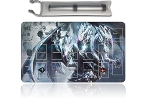 Four leaves Jeux De Société TCG Game Pad Sac Gratuit avec Zone De Cartes Ygo Card Game Table Pad Taille 60x35cm Tapis De Souris Compatible avec MTG TCG