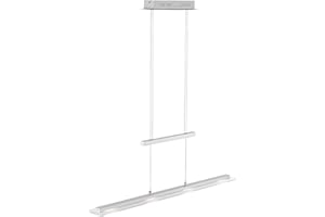 Fischer & Honsel Pendelleuchte Tenso TW 4x LED 5,0 Watt, nickelfarben, 3 Stufen CCT, höhenverstellbar, stufenlos dimmbar, 211224, 88 x 9 x 150 cm (LxBxH) , 1600 lm, 2700 K / 3350 K / 4000 K