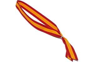 GOS BEST SUPPLIES Cinta Bandera de España para Colgar en el Retrovisor del Coche Adorno Colgante Espejo Interior Automovil Colores Amarillo y Rojo