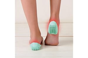 SANICO Tuli's Talonera de gel para calzado deportivo - Amortiguador multicapa - Alivio para el dolor de tibia y talón - Soporte para fascia plantar y tendón de Aquiles - 15x9x0.1cm, L