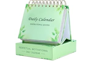 ZEEYUAN Motivational Desktop Calendar 2026 Self Care Quotes Small Daily Flip Calendar with Inspirational Quotes, Desk Office Decor Inspirational Gifts for Teacher Girls, Keep Positive Affirmations