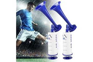 MEYAGOT Bocina de Aire, 2 Pièces Bocina Aire Comprimido, Trompeta Futbol, Bocinas para Animar Futbol, Bocina Futbol para Coche, Barcos, Eventos Deportivos, Cumpleaños