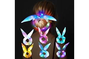 ‎URAQT URAQT Leuchtende Haargummis, 6PCS Mallorca Party Accessoires, Leuchtende Haarbänder Neon Haargummi, Haargummis Damen Mädchen Haarschmuck Festival Accessoires für Weihnachten, Geburtstag, Neujahr