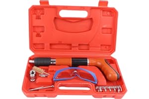 BANAPOY Mini Maszyna do Wstrzeliwania Gwoździ, Regulowane Ręczne Narzędzie do Pistoletu do Gwoździ Stalowych, Narzędzie do Mocowania Gwoździ do ściany Zestawy Pistoletów do Gwoździ do Beto