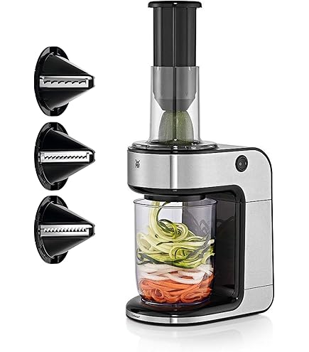 Imetec Sp 100 Spiralizer électrique, coupe-légumes en spirale, 3 formes de nouilles, lames en acier inoxydable, récipient BPA-free 500 ml Imetec Sp 100 Spiralizer électrique, coupe-légumes en spirale, 3 formes de nouilles, lames en acier inoxydable, récipient BPA-free 500 ml