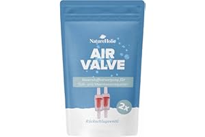 NatureHolic Lot de 2 clapets anti-retour pour pompe à air d'aquarium - Plus de sécurité pour l'alimentation en air d'aquarium - Pour tuyau de 4/6 mm