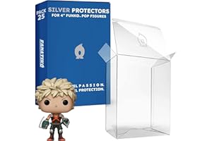Fanatiko Lot de 25 Protecteurs Silver pour Funko Pop 4" - Protection Pop de 0,4mm - Gardez Vos Figurines en Parfait État avec la Protection pour Pop.