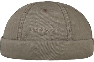 Stetson Gorro Docker de Algodón Ocala Hombre - Verano Gorra Docker, Cierre autoadherente Primavera/Verano