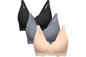 HBselect Schwangerschafts Still BH Nahtloser Still BH Still-Bustier Seidig Nursing Bra Stillen und Schlaf Ohne Bügel für Damen