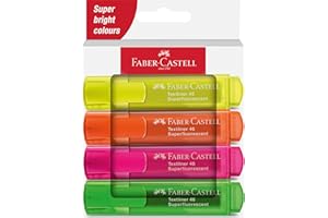 Faber-Castell 254644 - Zestaw 4 zakreślaczy Textliner 1546 - odcienie neonowe