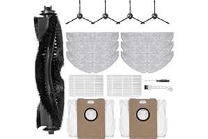 HeyKewi Kit di accessori di ricambio per Tapo RV30 Max Plus/Tapo RV30 Max/Tapo RV20 Max Plus/Tapo RV20 Max Robot Aspirapolvere （17 Accessori）