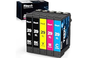 Timink 29 XL wkłady atramentowe Multipack zamiennik dla Epson 29 XL z kompatybilnym dla Epson Expression Home XP-245 XP-342 XP-352 XP-235 XP-355 XP-442 XP-335 XP-255 XP-257 XP-332 XP-345 (5 szt)