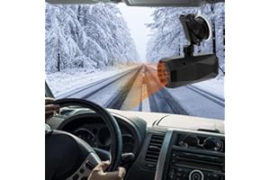 Casenly Riscaldatore per Auto 12V 150W, Sbrinatore per Parabrezza per Auto Portatile, 2 in 1 Riscaldamento e Raffreddamento con Base Girevole a 360°, Stufetta Rapido per Auto Presa Accendisigari