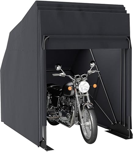 Kangten Universal Faltgarage Motorradgarage Wasserdicht Schwarz