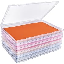 Lot De 6 Boîtes De Rangement Photos 10,2 X 15,2 Cm - Plastique Multicolore Avec Couvercles, Pour Photos Et Loisirs Créatifs