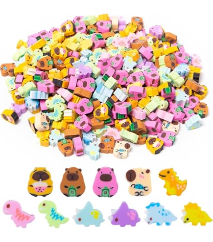 Gomme Da Cancellare 2B - Set 40 Pezzi Divertenti Per Bambini E Scuola - Foto 3