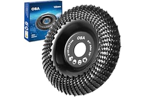 OBA Holz schleifscheibe für winkelschleifer 125mm Holzschnitzscheibe, WolframcarbidHolzSchleifen,Schleifscheiben zum Formen Schleifen Schnitzen