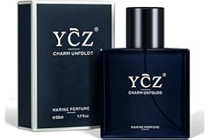 Ycz Charm Unfolds Marine Perfume for Men, 1.7 oz. Long Lasting Eau De Parfum for Men, Oriental Woody Fragrance, Highquality Sleek Bottle Design, Ideal Gentlemen’s Gift