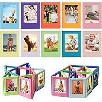 Cadres Magnétiques Magnepix Lot De 16 - Support Photos Mini Format - Multi-Couleurs Réfrigérateur