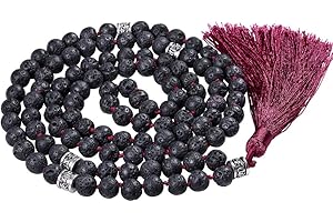 GENERIC Fukugems Tibetan Mala 108 perle collana per uomo donna mala pietra buddista braccialetto meditazione collana