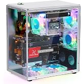 Freenove Raspberry Pi 5 PC Case Kit, M.2 NVMe SSD Slot, 5 PWM ARGB Fans Light Sync, CPU Tower Cooler, 0.96" OLED Screen, Ster