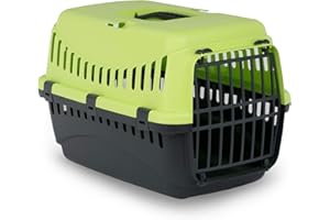 MP Bergamo Panier Transport Gipsy Plastique pour Chat Vert Citron 13 kg