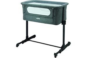 nania Cama de Bebe cododo - DODI - Cama supletoria 2 en 1 - Colchón Ultra Confort de 4cm de Grosor (canoso)