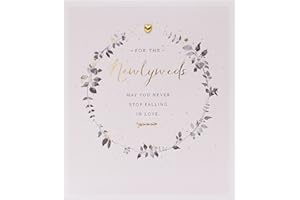 UK Greetings Kartka ślubna dla niego/dla niej/przyjaciela - wzór wieńca