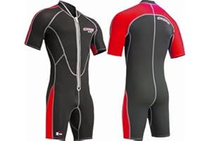 Cressi Lido Man Shorty Wetsuit 2mm - Muta Shorty per snorkeling, nuoto e sport acquatici, in Neoprene Ultra Stretch 2mm, per Uomo