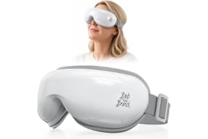 Bob and Brad EyeOasis 3 Ögonmassageapparat med Värme, Kompression och Musik, Uppladdningsbar Eye Massager för Trötta, Torra o