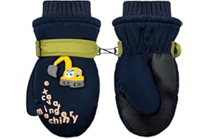 ‎BIBYKIVN Bibykivn Kinder Skihandschuhe, 3-5 Jahre Kinderhandschuhe Wasserdicht Winddicht Fäustlinge Handschuhe für Skifahren Radfahren Snowboarden Outdoor-Aktivitäten für Jungen Mädchen